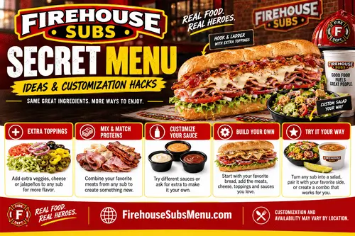Firehouse Subs Secret Menu - Items You Never Knew Existed 1 Firehouse Subs Secret Menu