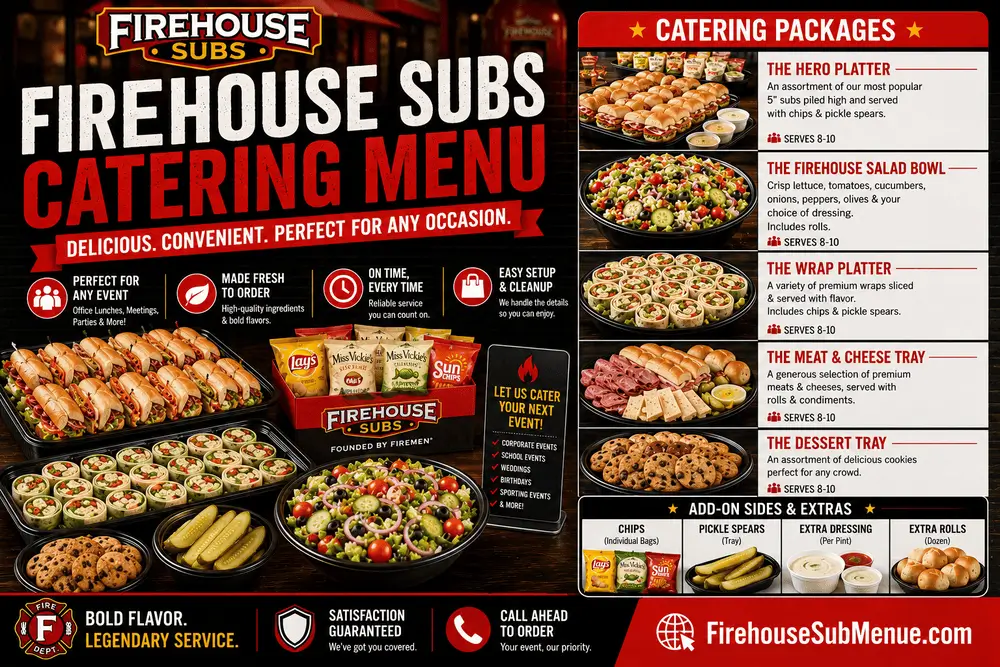 Firehouse Subs Catering Menu with Pictures And Prices 32 Firehouse Subs Catering Menu
