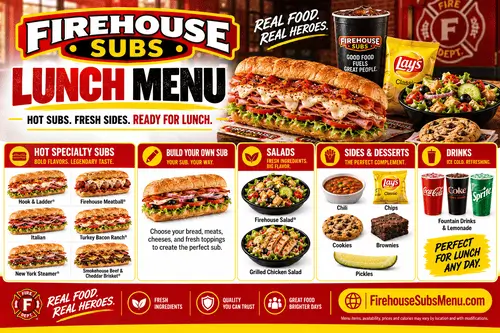 Firehouse Subs Lunch Menu