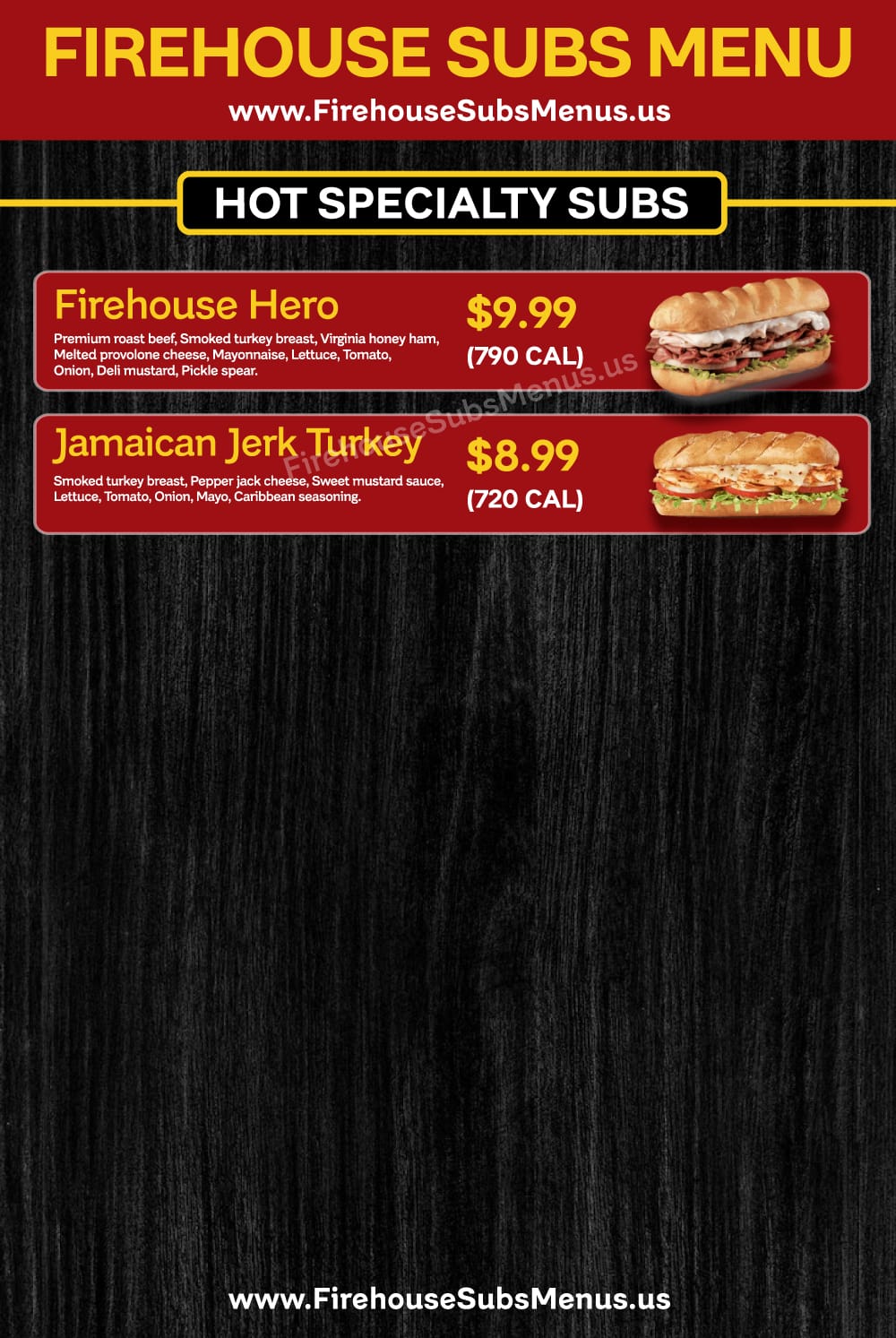 Firehouse Subs Abilene Menu With Prices, Calories, Location & Reviews (2026) 5 Hot Specialty Subs