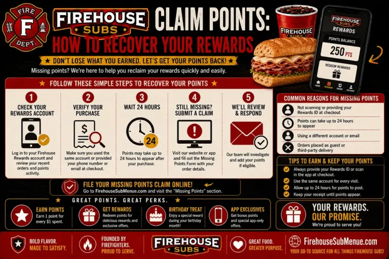 Firehouse Subs Claim Points: How to Recover Your Rewards 9 Firehouse Subs Claim Points