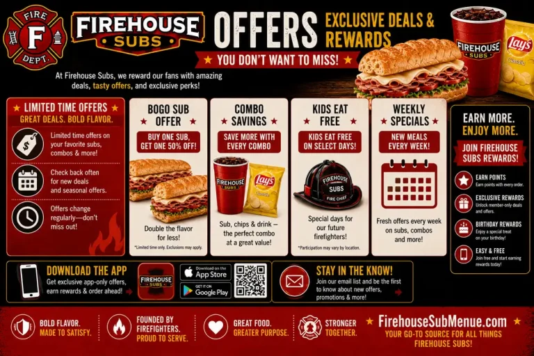 Firehouse Subs Offers: Exclusive Deals & Rewards You Don’t Want to Miss! 7 Firehouse Subs Offers