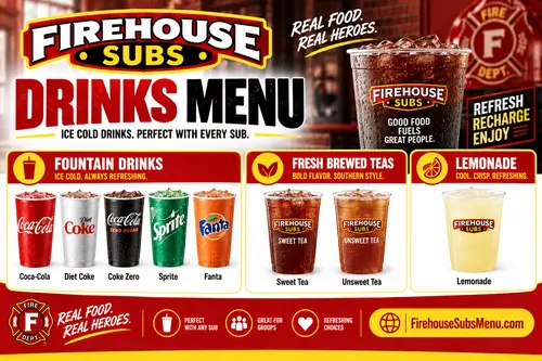 Firehouse Subs Drinks Menu