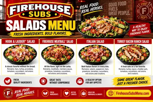Firehouse Subs Salads Menu