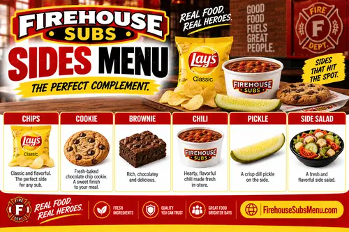 Firehouse Subs Sides Menu