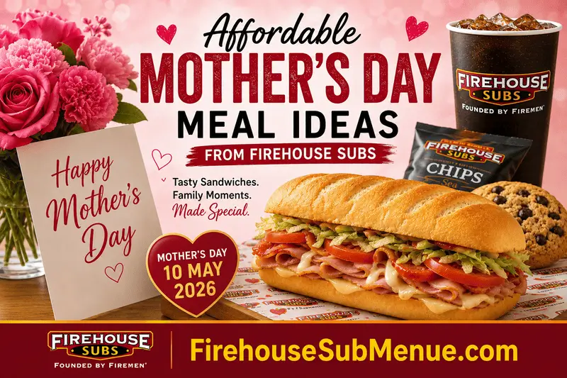 Affordable Mother’s Day Meal Ideas From Firehouse Subs (Mother’s Day 10 May 2026) 1 Firehouse Subs Mother’s Day Meal