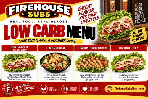 Firehouse Subs Low Carb Menu