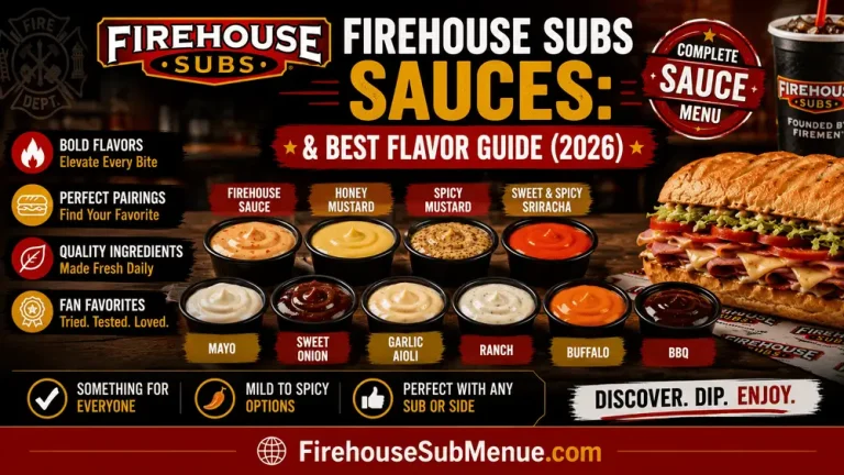 Firehouse Subs Sauces Guide: Complete Sauce Menu & Best Flavor Guide (2026) 15 Firehouse Subs Sauces Guide