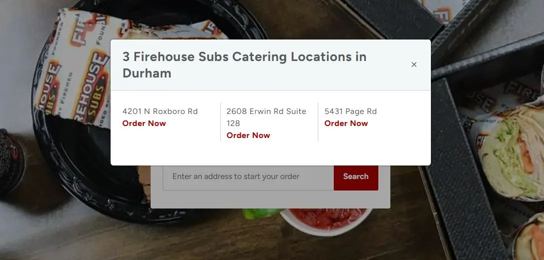 Select Your Nearby Restaurant For Catering Order