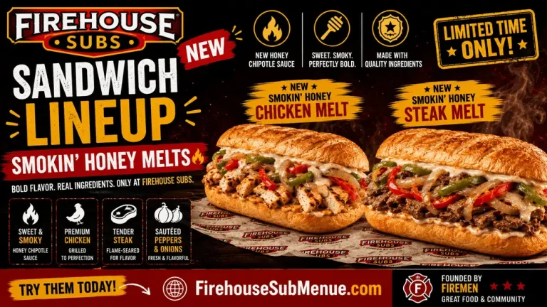 Firehouse Subs New Sandwich Lineup: Smokin' Honey Melts 5 Firehouse Subs New Sandwich Lineup